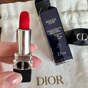 NIB Dior Velvet 999 Red Rouge Lipstick 1.5g mini
